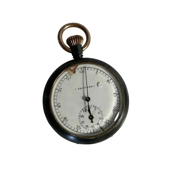 Vintage Trotter Pocket Watch Timer Time Piece clock - Picture 1 of 12